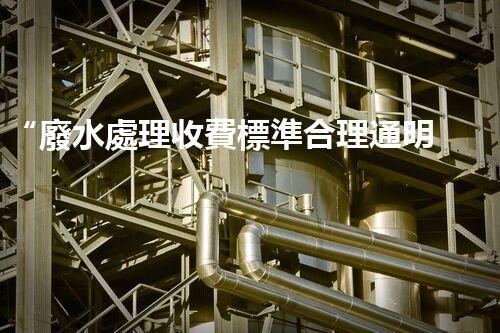 “廢水處理收費標準合理通明，助力綠色環(huán)保事業(yè)蓬勃進展”
